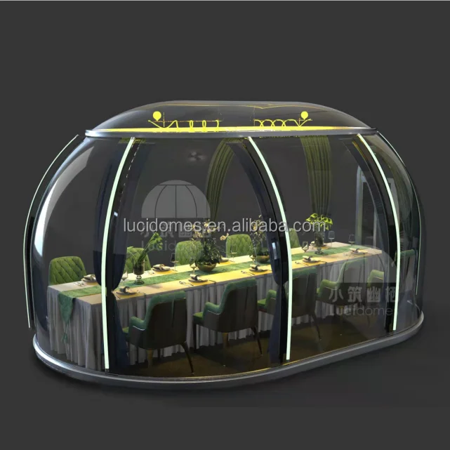 Dining room 3x5m House Clear PC Dome Tent Geodesic outdoor dome Camping Tent Waterproof Party igloo hotel