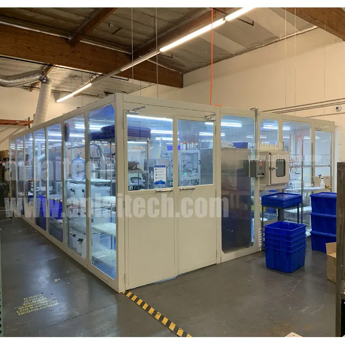 Modular ISO CLASS 6 clean room soft wall cleanroom
