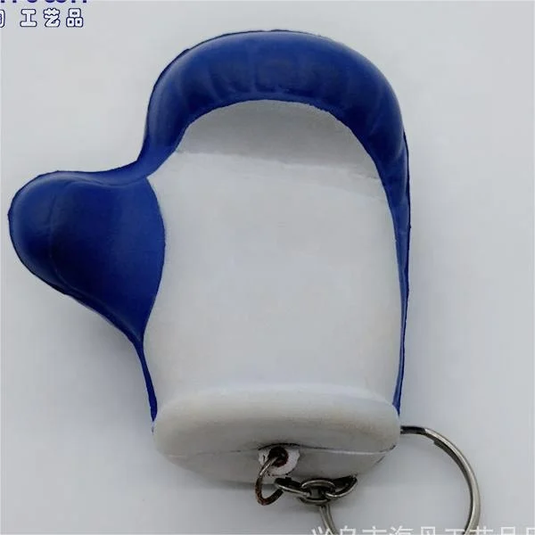 PU Foam Gloves Keychain New Stress Ball Cotton Pendant Gifts Extrusion Vent Pressure Ball Wholesale Squeeze Toys