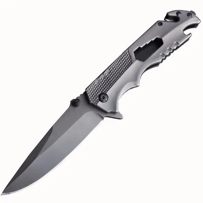 Folding outdoor pocket knife camping emergency knife bottle opener knife