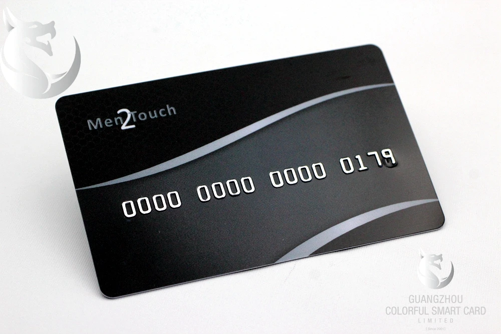Top  Customized Credit Card Size Pvc Business Card With Embossed Number