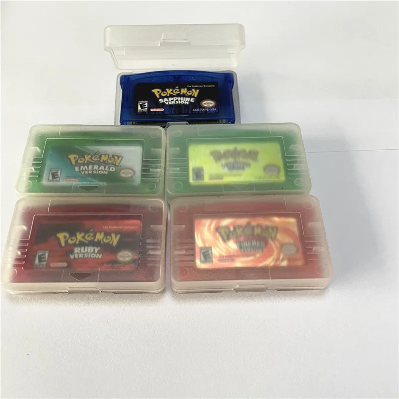 Двойная версия IC, игры poke mon, Изумрудный рубиновый сапфир, усиленный для poke mon gba gameboy advance