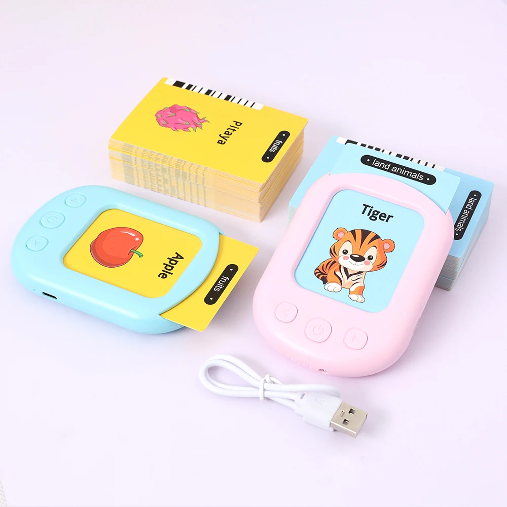 Hot Selling Preschool Learning Toys Early Educational Intelligent Electric Kids Language Card Reader Words  Talk Flash Card