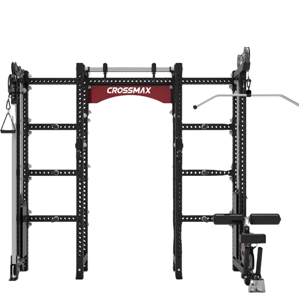 Crossmax multi functional fitness gym crossover high and down pull power rack cable machine