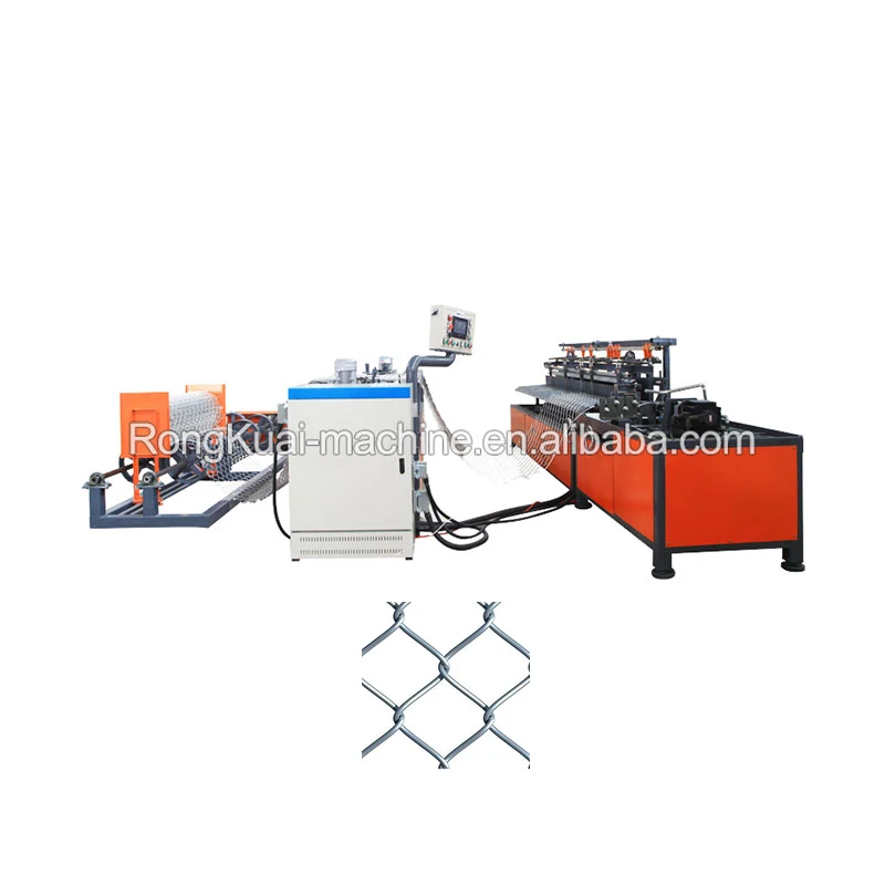 Professional export production line electric wire chain link fence making machine