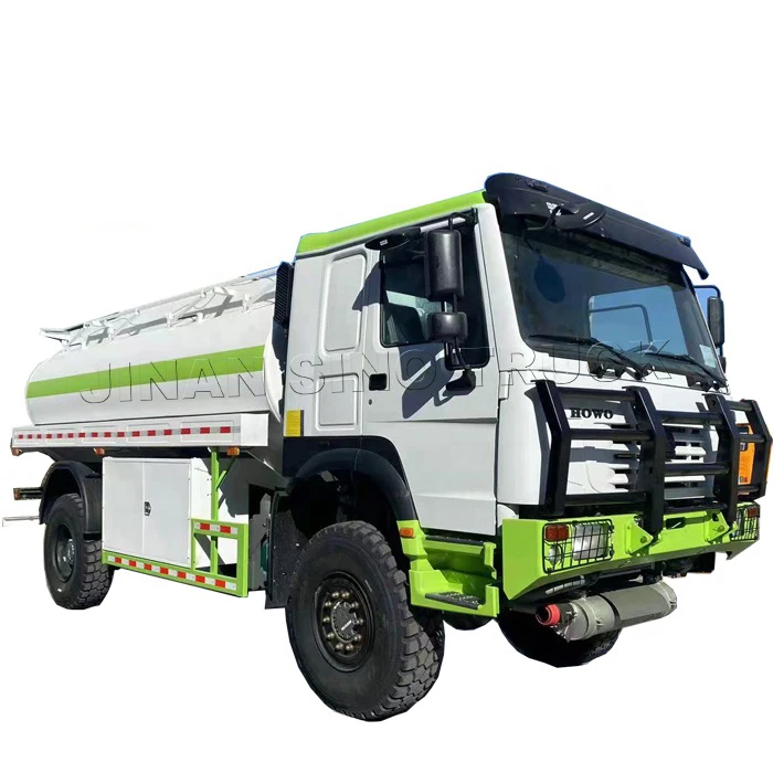 Китай Sinotruk HOWO 4x4 внедорожник 12000 л топливный бак заправка автоцистерна