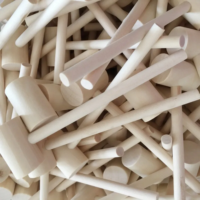 New Product Mini Toy Round Wooden Hammer in China