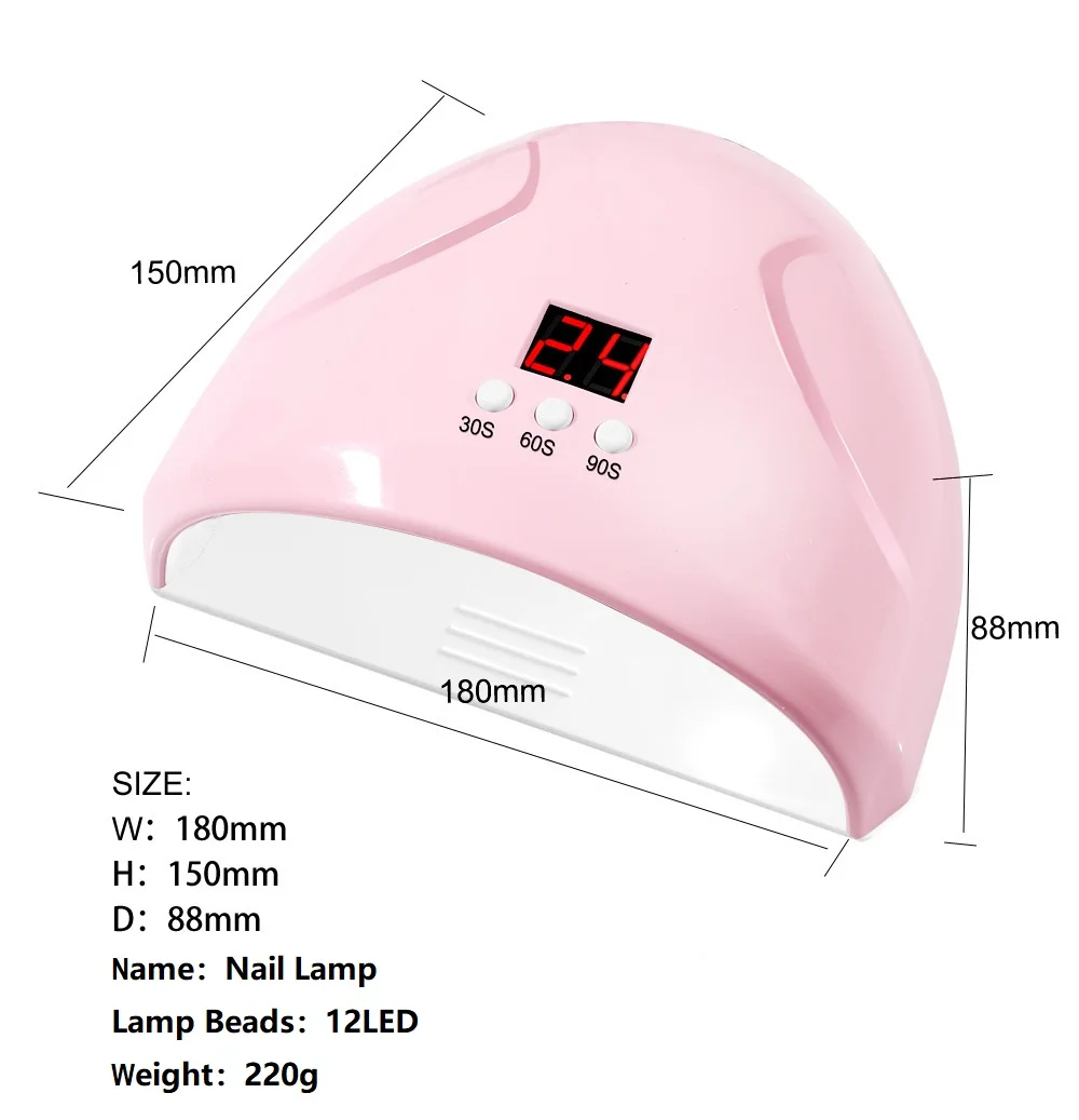 Сушилки для ногтей, СИД УФ 36 Вт УФ лампа для ногтей фототерапия смарт-датчик устройство для фототерапии ногтей не тыльной стороны Най v-образной КРЕПЕЖНОЙ ПЛАСТИНОЙ ls инструменты