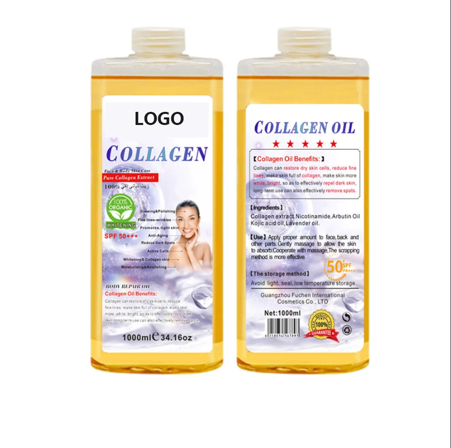 OEM ODM Custom Private Label Large Capacity 1L Gluta Whitening Essential Oil Kojic Acid Essential Oil Skin Whitening Oil Gluta