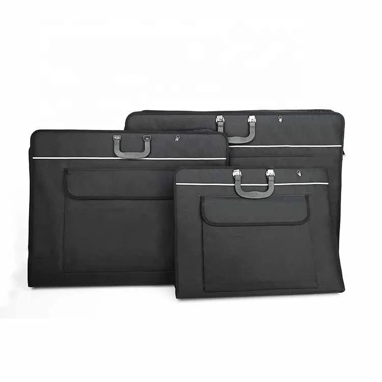 Hot selling portable waterproof leather artist drawing portfolio bag