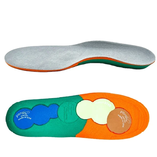 Спортивные стельки Ideastep Poron для баскетбола, амортизирующие стельки Poron matatarsal, стельки для пятки с меньшим восстановлением