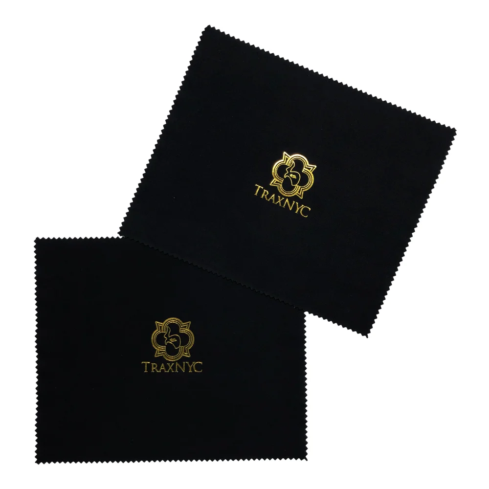 Popular Silk Screen Printing Gold Foil Embossing Micro Fiber Cleaning Cloth Microfiber Lens Cloth for Lens