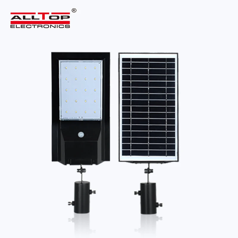ALLTOP New design smart IP65 waterproof garden 9watt 14watt all in one solar led street lamp