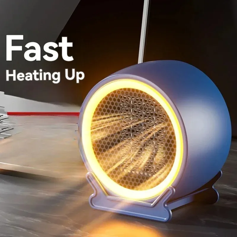 Tinsol brand fast heating electric heater round PTC mini convenient heater home office winter heating