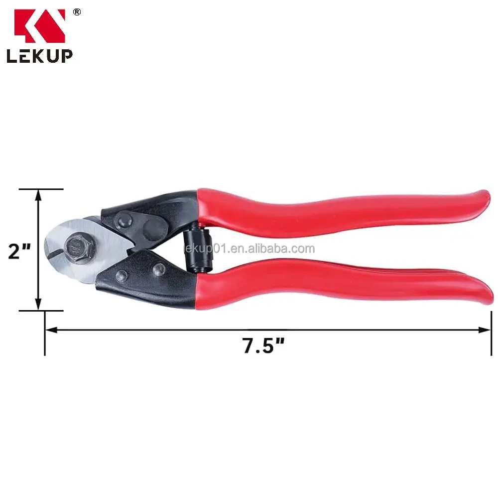 Hydraulic Wire Terminal Crimper Swager Battery Cable Lug Crimping Swaging Tool Up to 45KN with Stainless Steel Cable Cutter