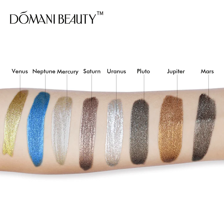  Водостойкая блестящая Кисть для макияжа Domani Beauty оптом под заказ частная этикетка одиночные жидкие тени