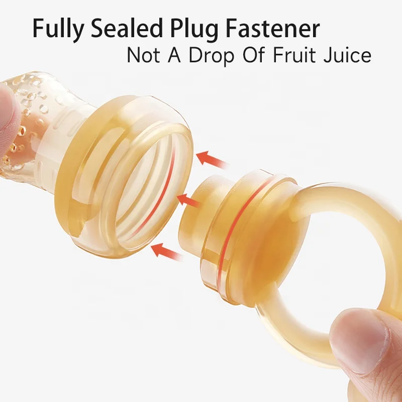 Baby Fruit Feeder Food Pacifier Food Grade Silicone Baby Molar Stick Fruit Food Supplement Baby Fruit Feeder