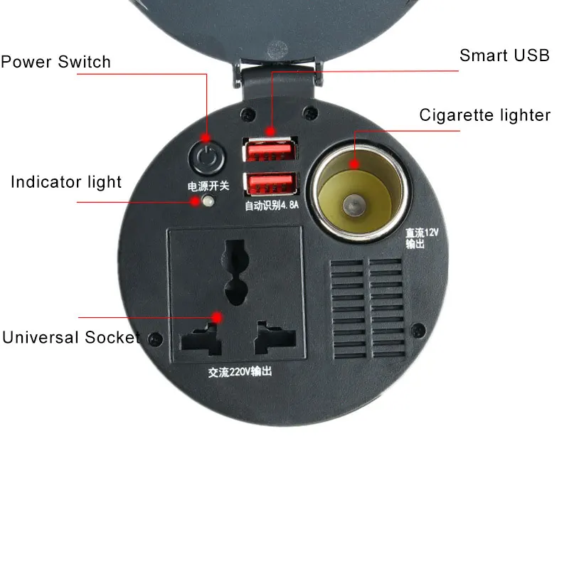 2021 hot DC 12V to AC 220V Vehicle Converter 150W Car Power Inverter