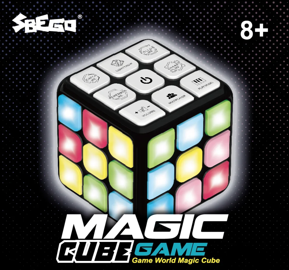 Battery Operated Musical Cubes Game Anti Stress Children Toy  7 Games Other Educational Toys  LED Magic Cube