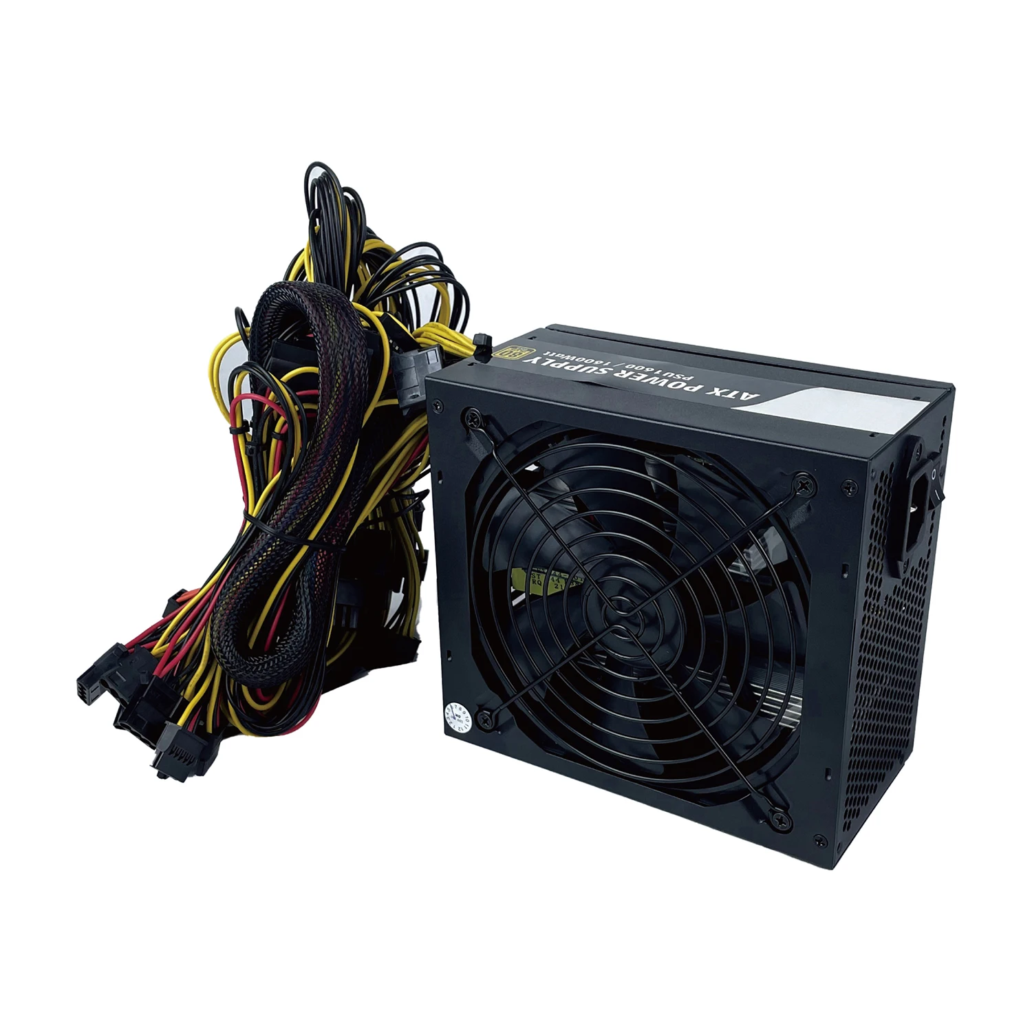 12gpu материнская плата горнодобывающий корпус 80 Gold Plus пк блок питания ATX PSU 1600 вт добыча питание для Eth Gpu добычи