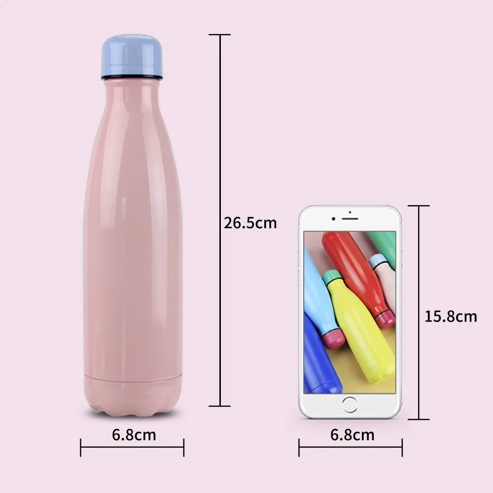 
New Style Sport cola shape Water Bottle 316 Stainless Steel Insulated Thermos Flask 