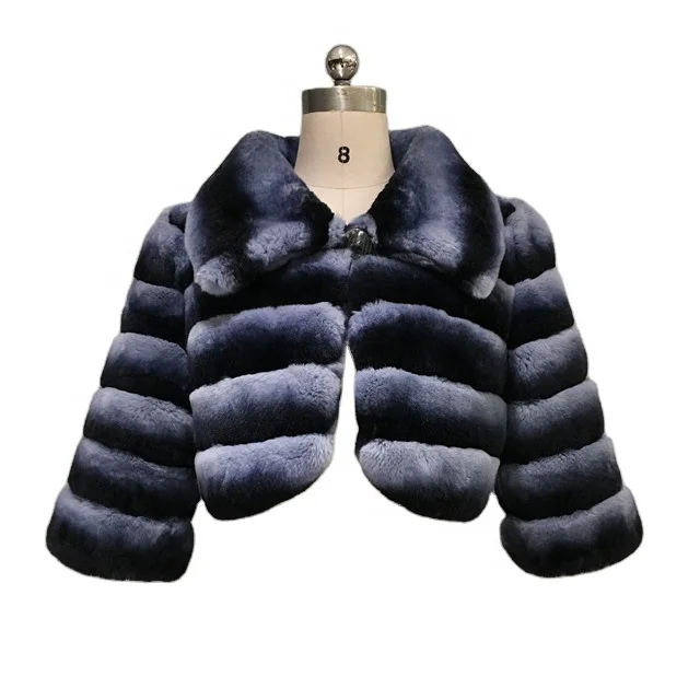 
Factory High Quality Winter Autumn Street Short Cape Free Body Size Big Collar Real Rex Rabbit Fur Jacket For Women Girls Ladies 