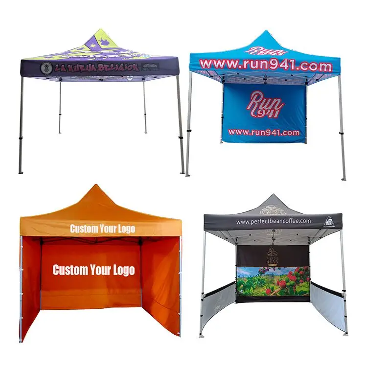 Custom Pop Up Tent Outdoor Custom Printed Canopy Gazebo Tent For Promotional Sale