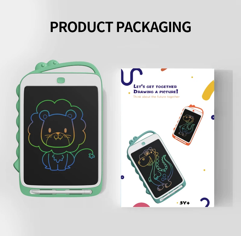 Hot Sale Colorful lcd writing tablet doodle board dinosaur drawing toys for kids