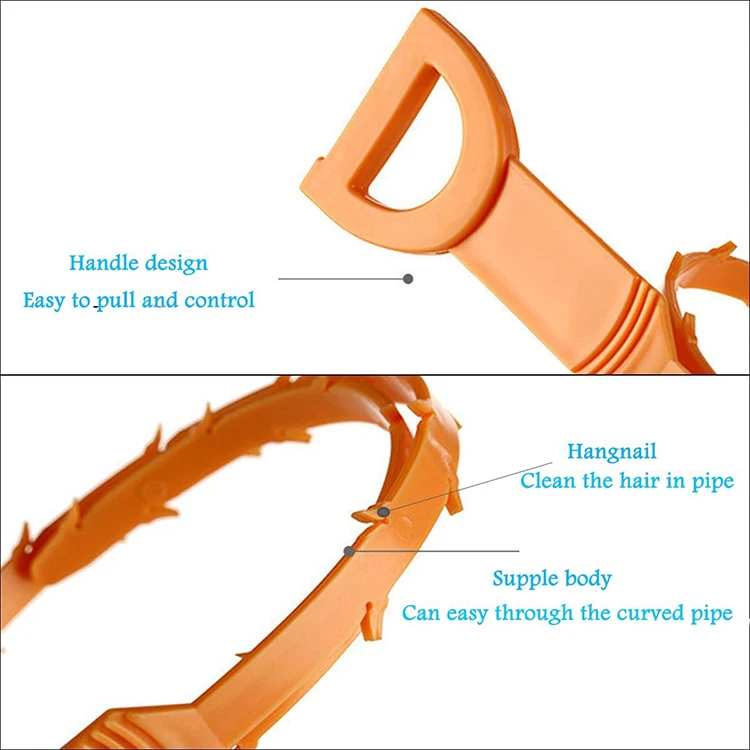 Hair Remover adjustable sewer snake drain pipe drain cleaner