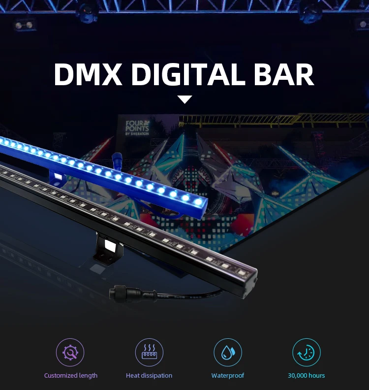 DMX светодиодная Пиксельная панель SMD5050 Showjockey цифровая световая балка для клуба сцены вечеринки диджея
