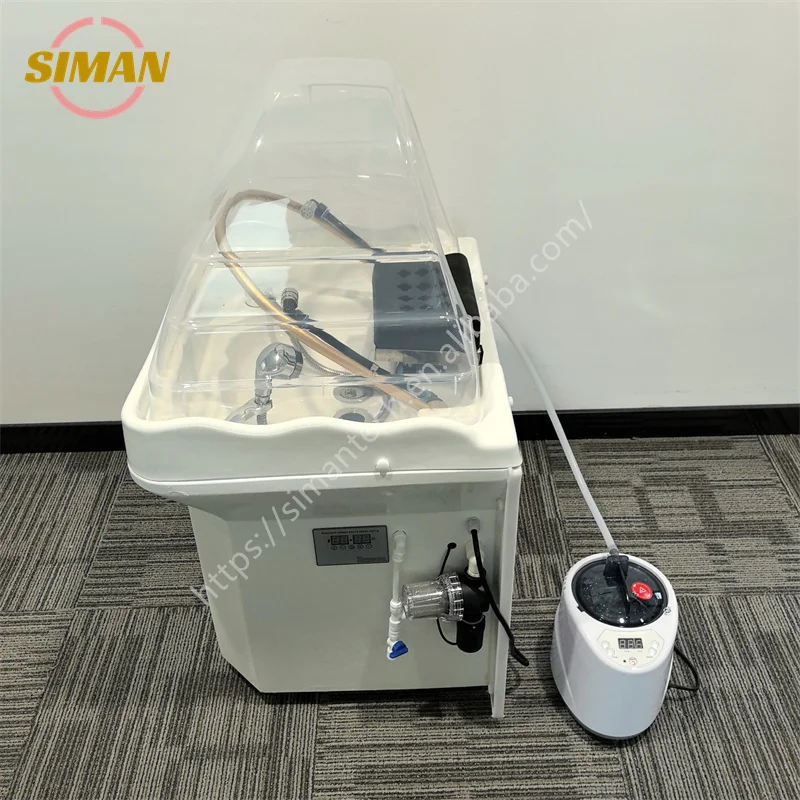 Siman High Quality Storage Water Mobile Shampoo Basin Head Therapy Hair Washing For Postnatal Care Center Massage Parlor