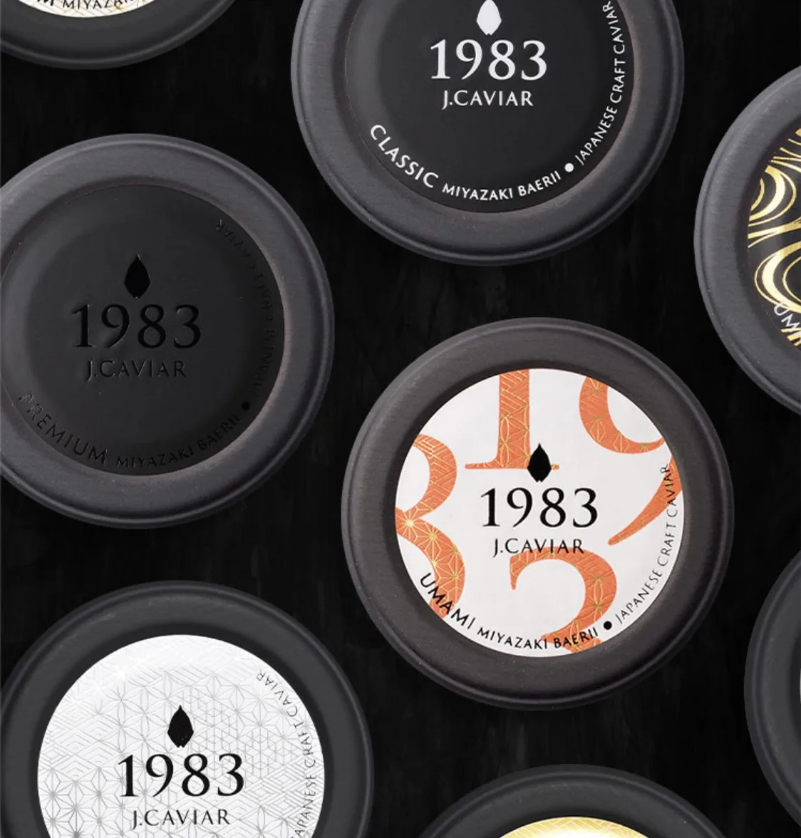 Silky Texture Rich Taste Fresh Luxury Divided Round Caviar Jar