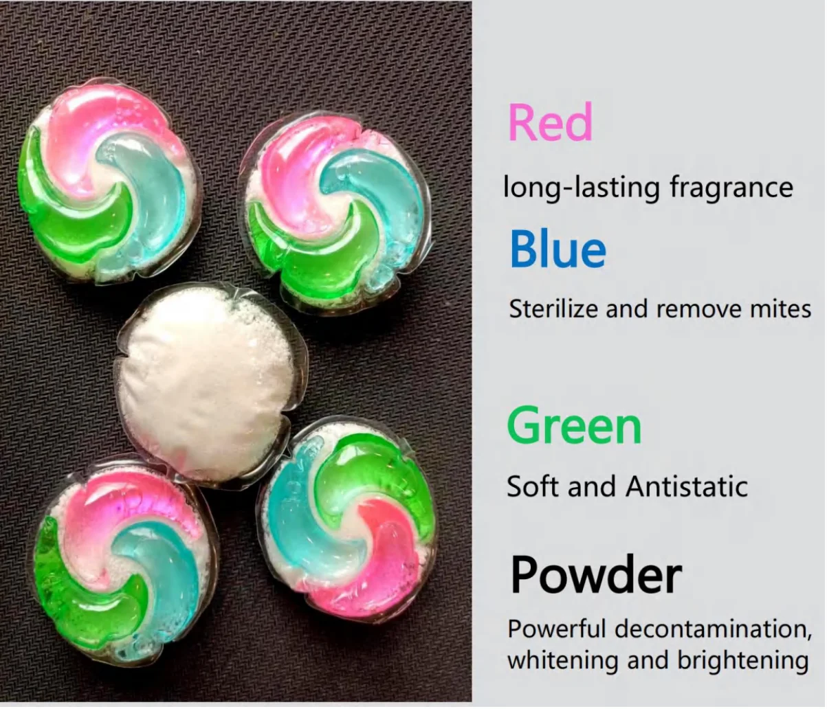 CHANO washing capsule OEM services Multiple chambers Customizable shape