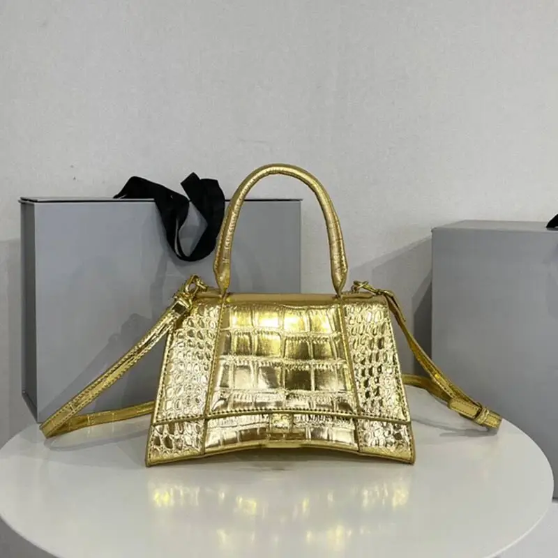 Designer Bags Small Crocodile Leather Hourglass Totes Women Handbag Shopping Purses Wallet Luxury Leather Bag with Letter B logo