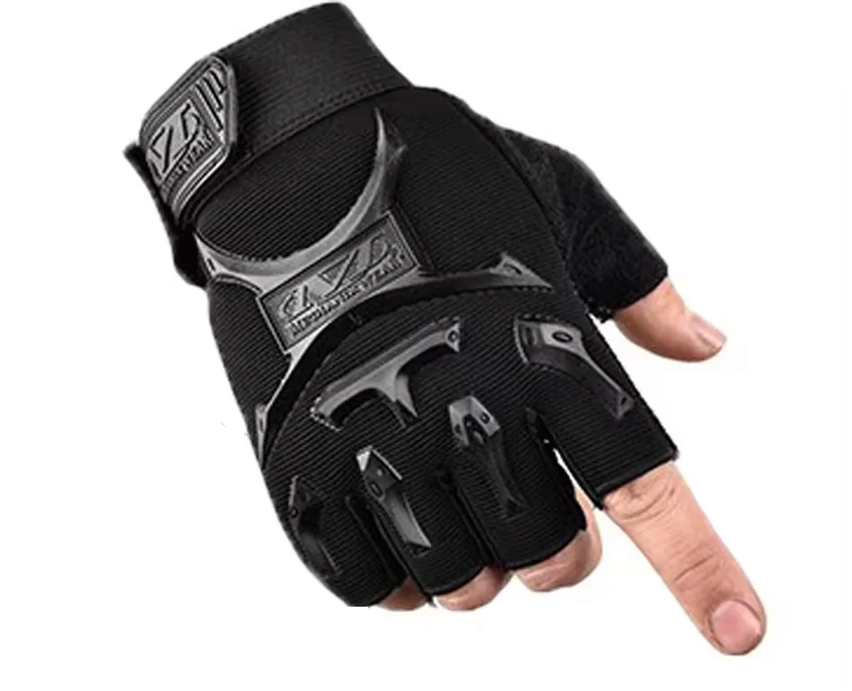 Sports cycling fitness half-finger gloves anti-slip wear resistant tactical gloves
