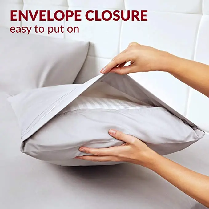 Элегантный комплект постельного белья из 1800 микрофибры в полоску, 4 предмета, подходит для матрасов с глубоким вырезом.