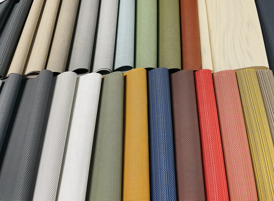 YALEES Eco Friendly Soft  Pvc Coated Vinyl Polyester Woven Mesh Fabric For Cushion / Pillow Case