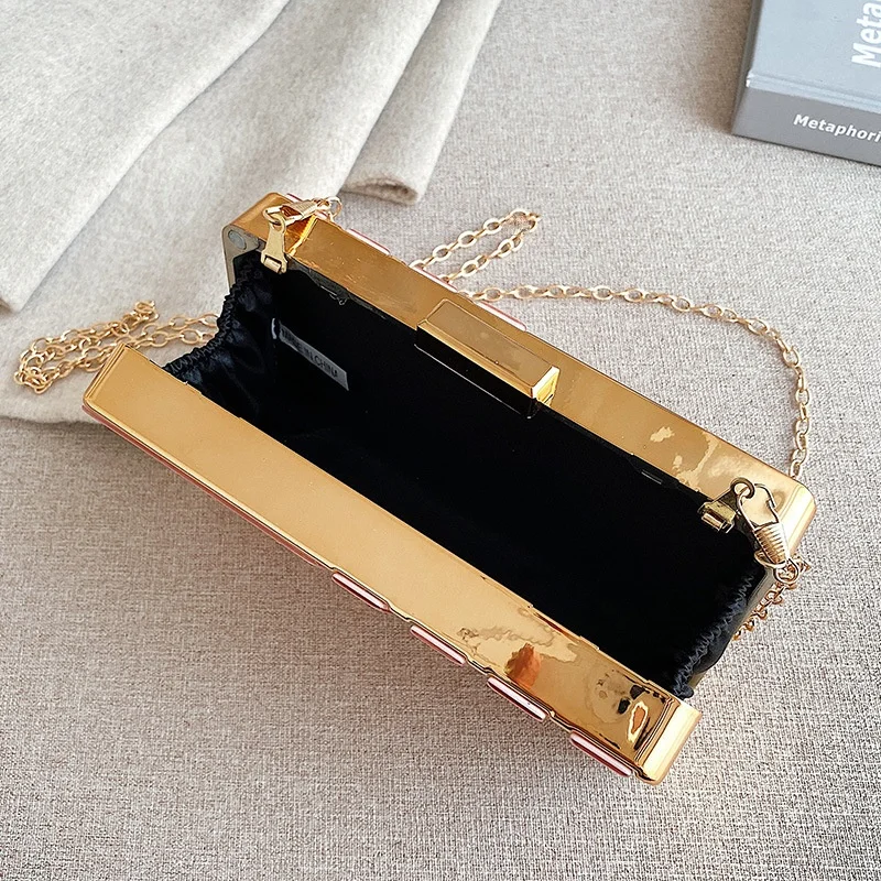 Luxury Women Shoulder Bag Acrylic Evening Bag Clutch For Wedding Party Ladies Handbag And Purses Messenger Bag