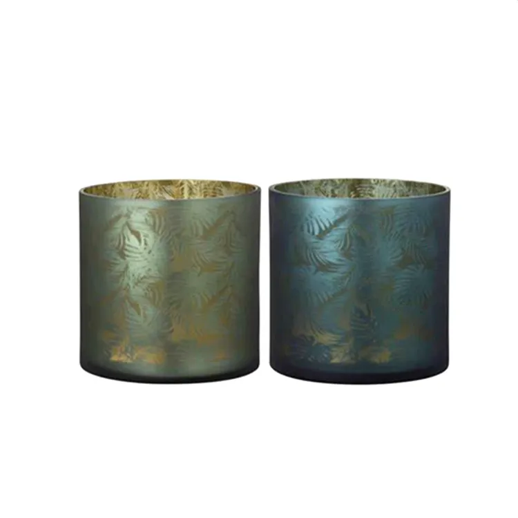China Factory Promotion Murano Votive Jar Mercury Glass Candle Holders Wholesale With Best Quality