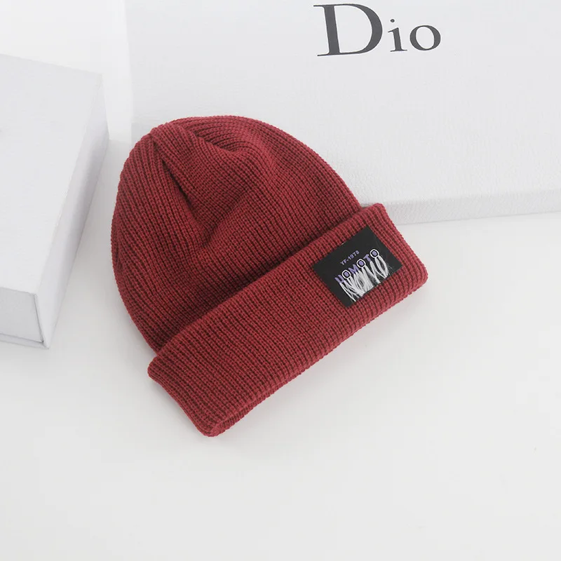 Korean dome knitted melon hat male street trend gangster yuppie landlord autumn and winter warm woolen cold hat
