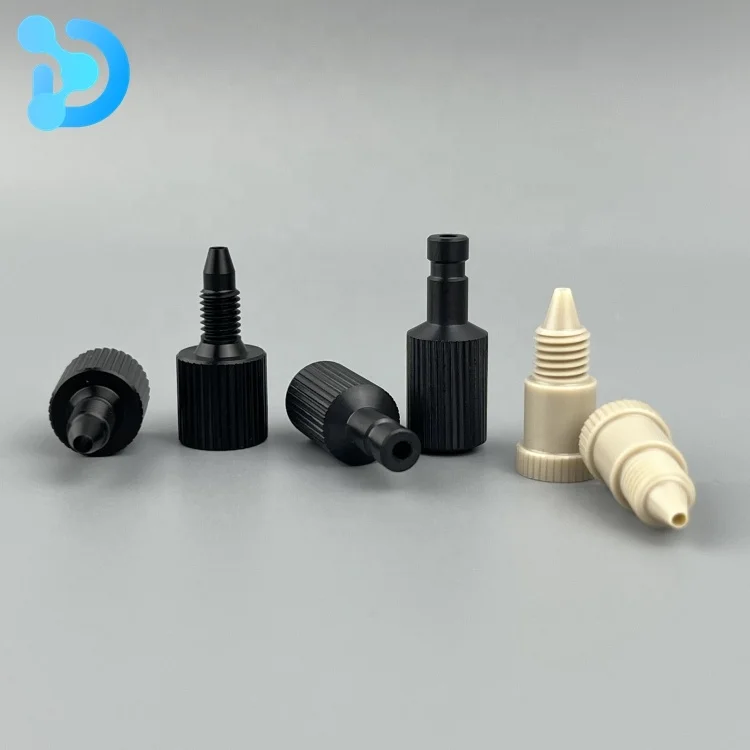 hplc peek nuts  ICP sample introduction nebulizers peek screw