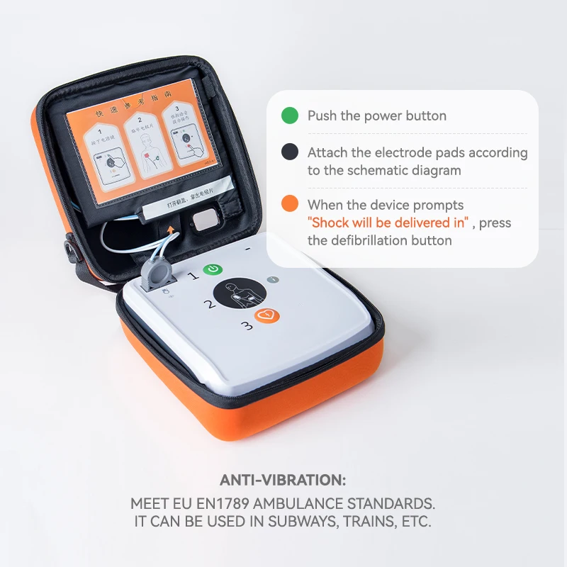 WH-25 AED Automated External Defibrillator For Medical Resuscitation Aed defibrillateur Machine Emergency Medical Supplies