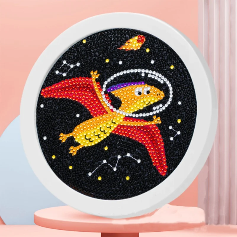 Butterfly framed cartoon diamond puzzle for kids  diy diamond art painting ornament craft art painting