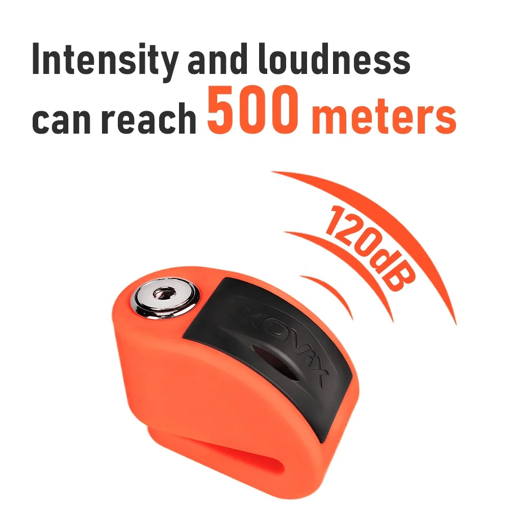 Factory Oem Motorcycle Antitheft Alarm Disc Brake Lock 120dB Anti-theft Bike Motorcycle Disc Brake Lock