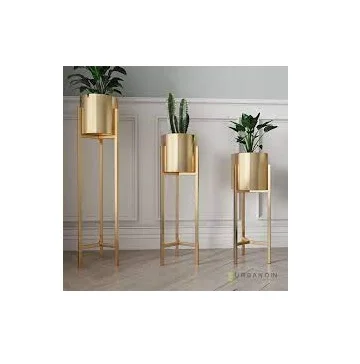 Modern Metal Flower Plant Stand House Home Decoration Flower Stand Tri-Level Metal Floor Plant Stand For Home