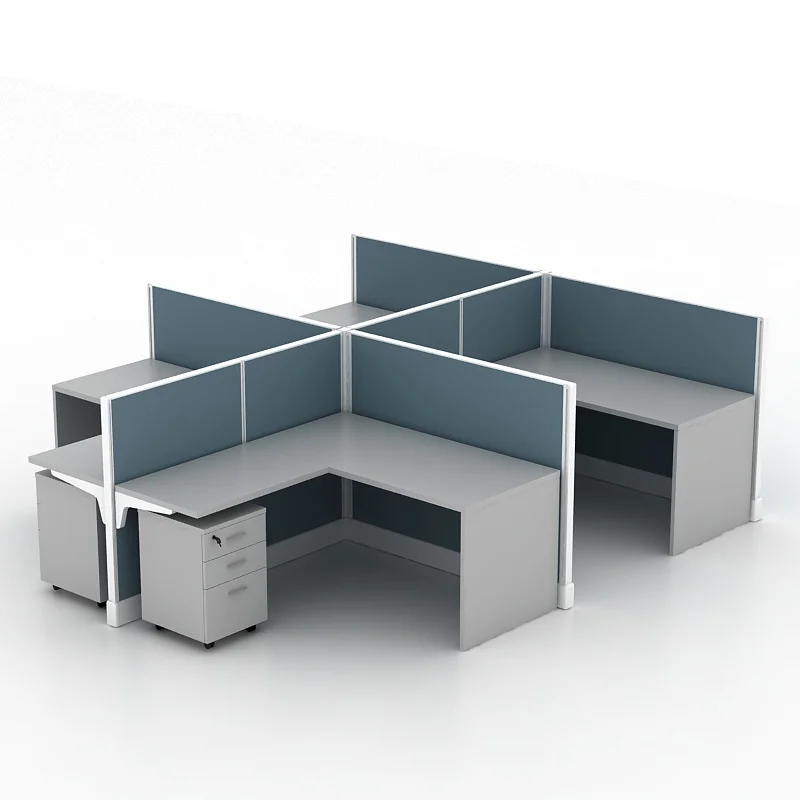 Современная Модульная офисная Рабочая станция на 2, 4, 6, 8 человек, офисная мебель