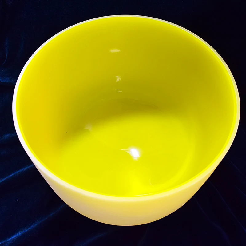 Чистый цвет звук Ванна чакра Поющая чаша набор 7 шт. A-B-C-D-E-F-D-G на возраст от 6 до 12 лет с украшением в виде кристаллов поющие чаши кварцевые чаша