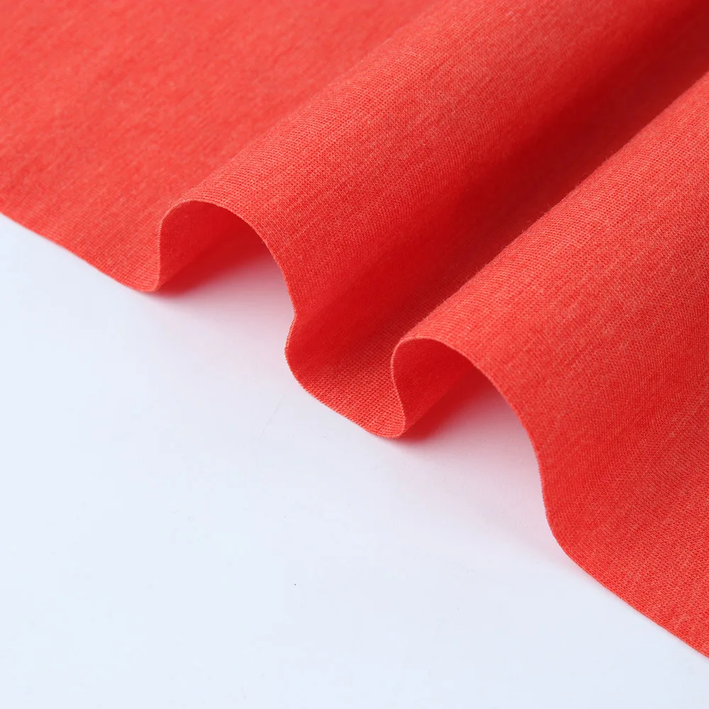 Supplier 50s 140GSM Lenzing Lyocell 68% Tencel 28% Combed Cotton 5% Spandex Blend Jersey Fabric For T-shirt Underwear Clothing