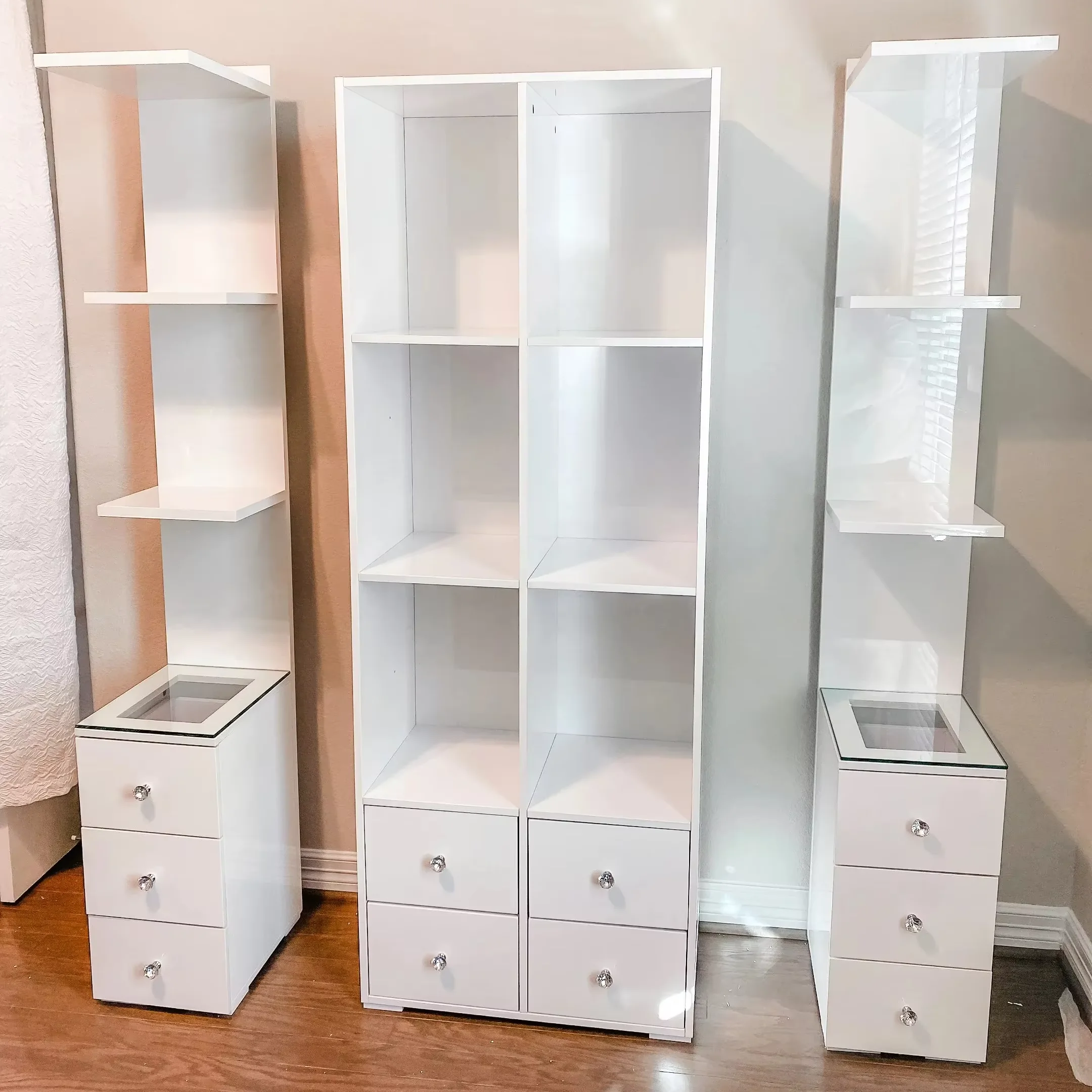 Double Shelf Storage Unit Moveable Book Storage Book Shelf Rack Grocery Convenience Store Shelf