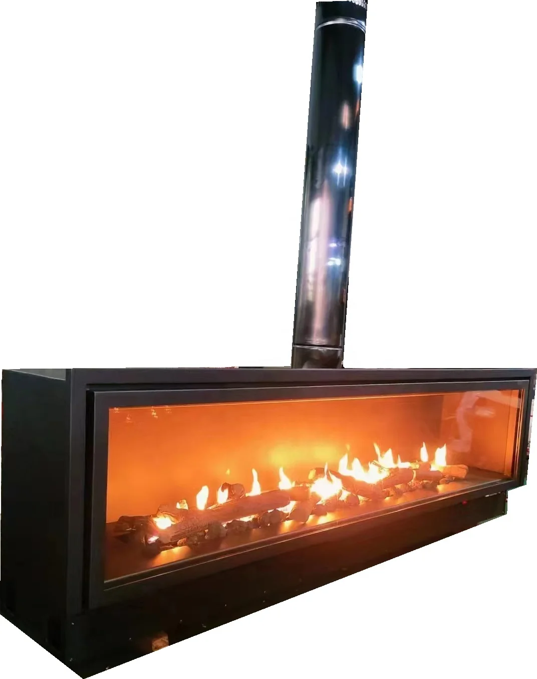 36/40/50/60/72/80 inch double sides view fire see through LGP or natural gas direct vent gas fireplace indoor